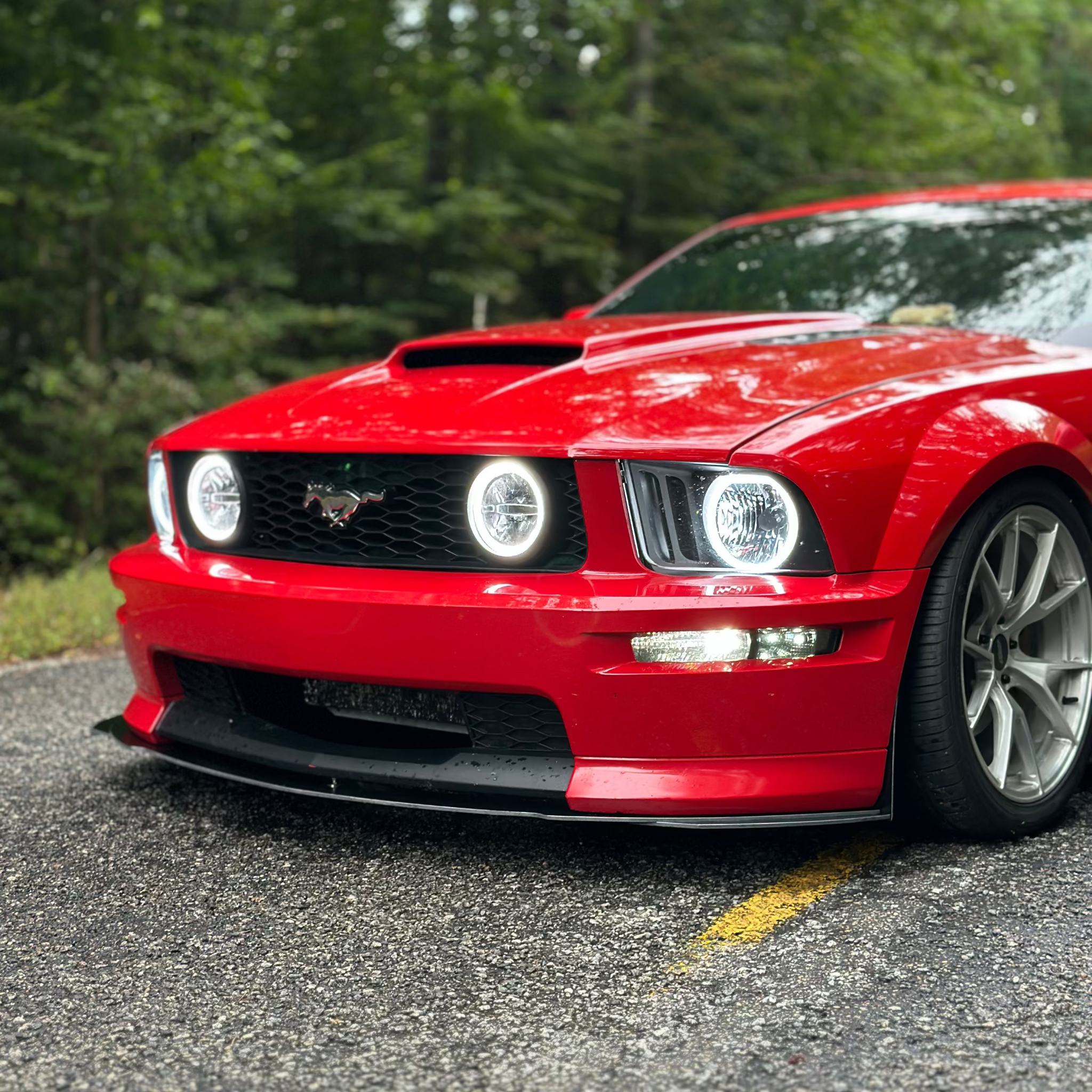 05-09 Mustang GT/CS Street Splitter (With End Plates)