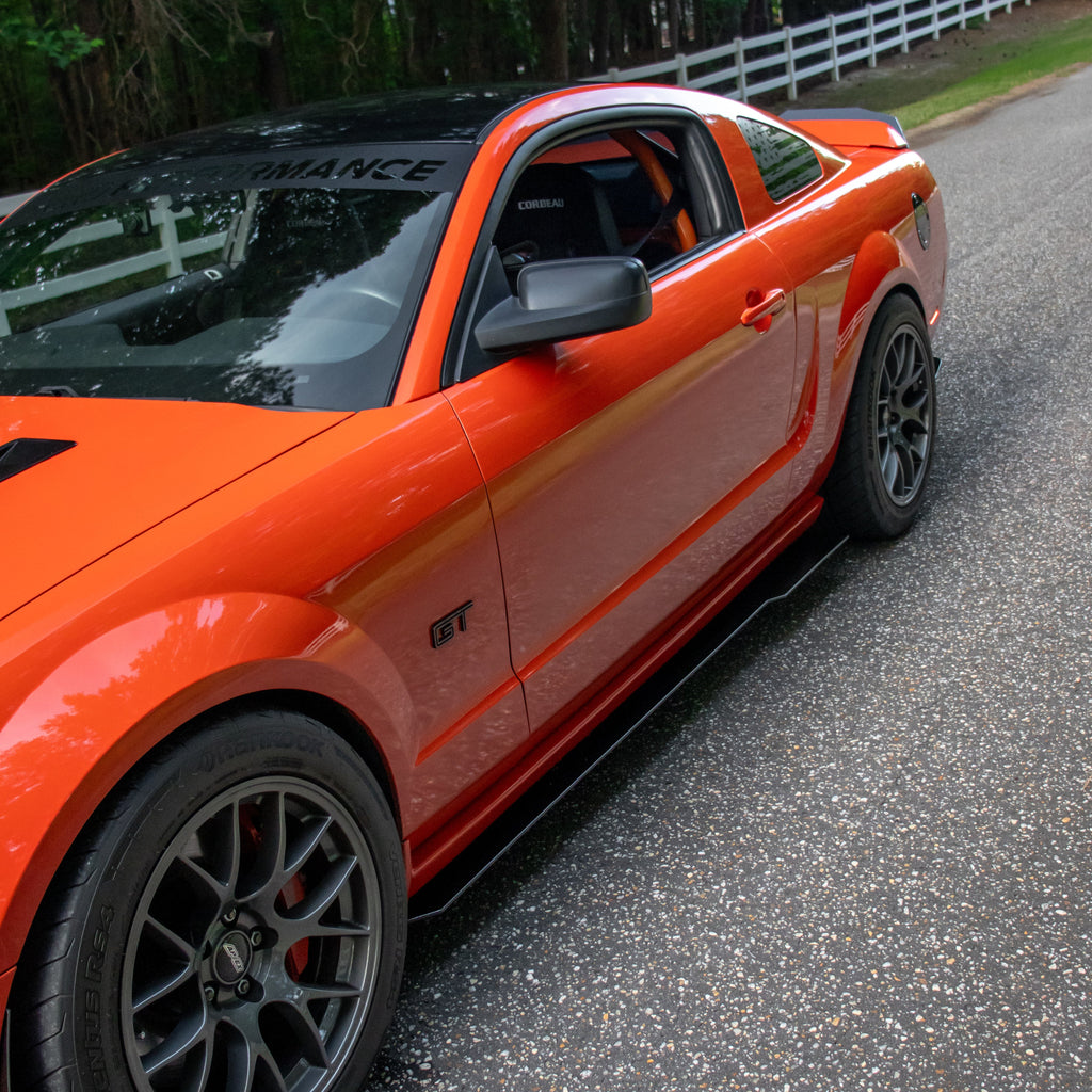 05–14 Mustang Side Splitters (Rear Flared)
