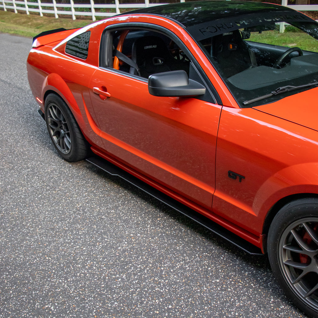 05–14 Mustang Side Splitters (Rear Flared)