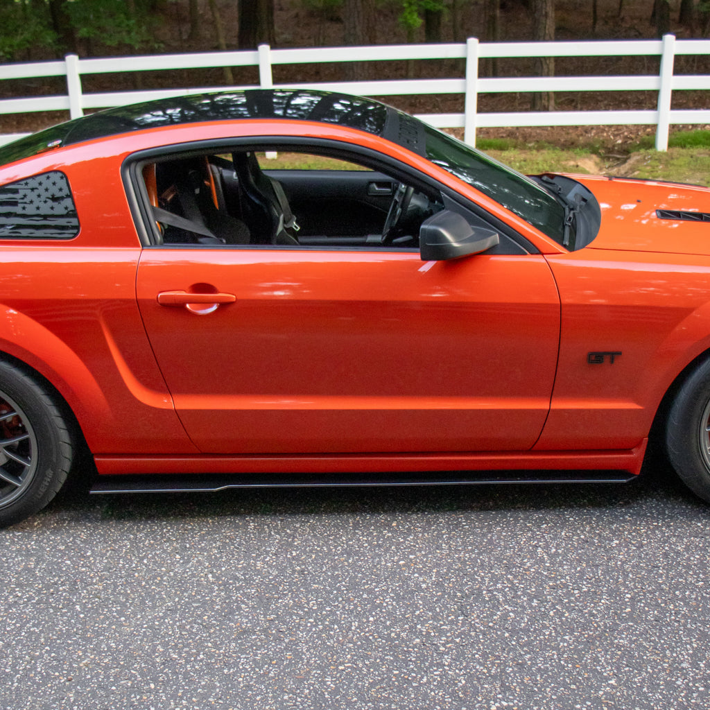 05–14 Mustang Side Splitters (Rear Flared)